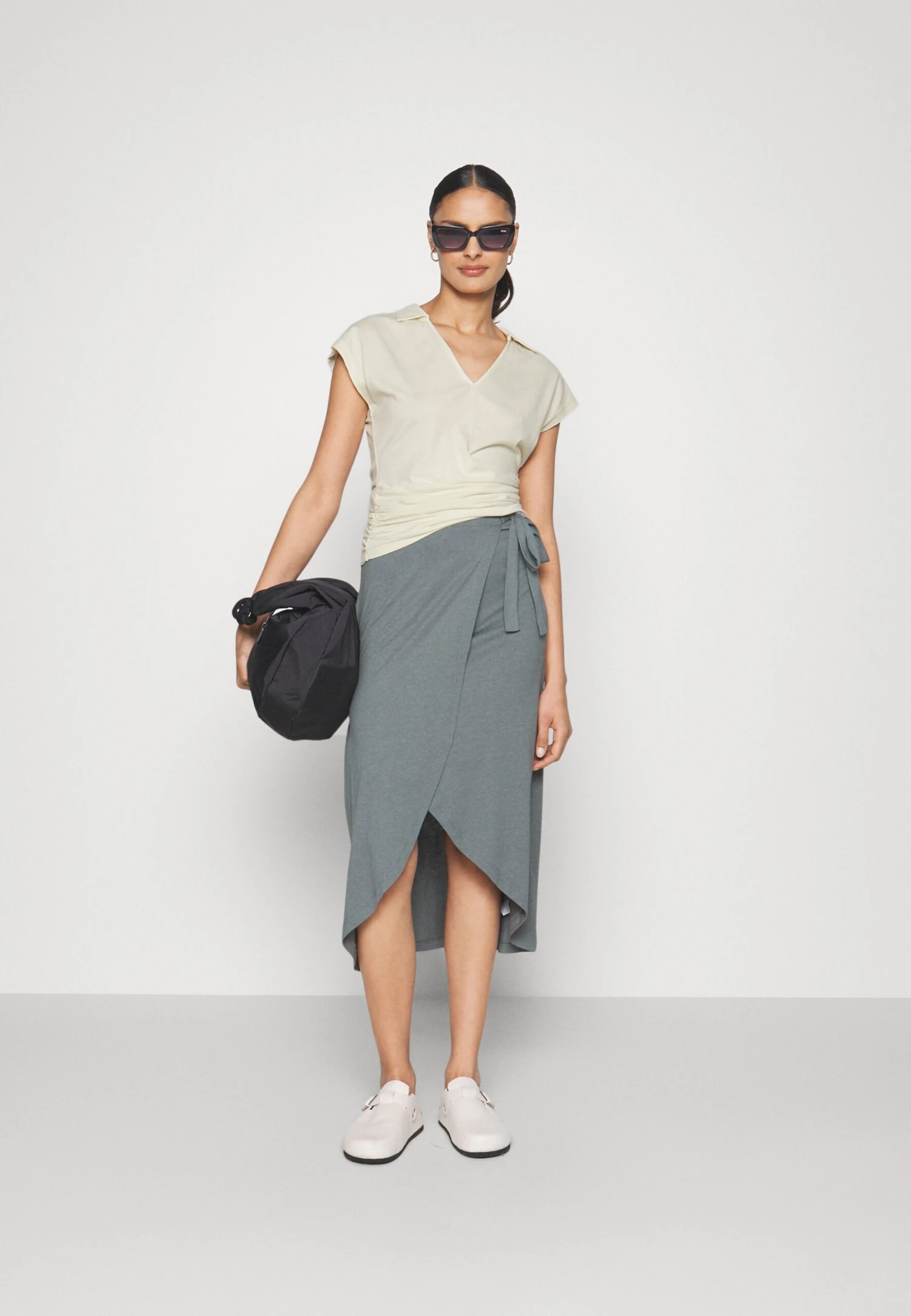 Anna Field WRAP BLOUSE - Bluzka - Offwhite - obrazek 2