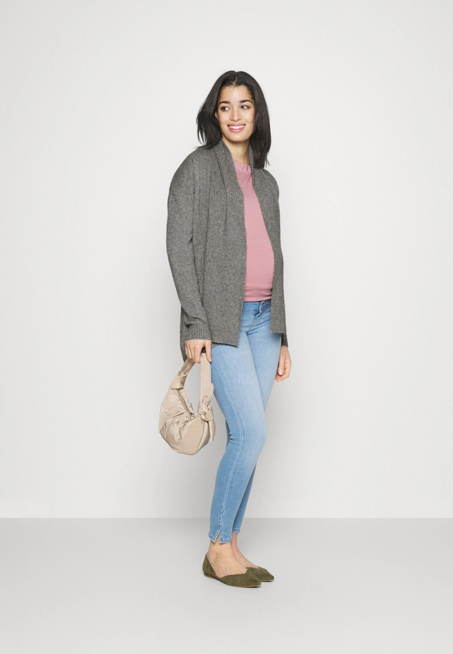 Kardigan - Mottled Grey - obrazek 4