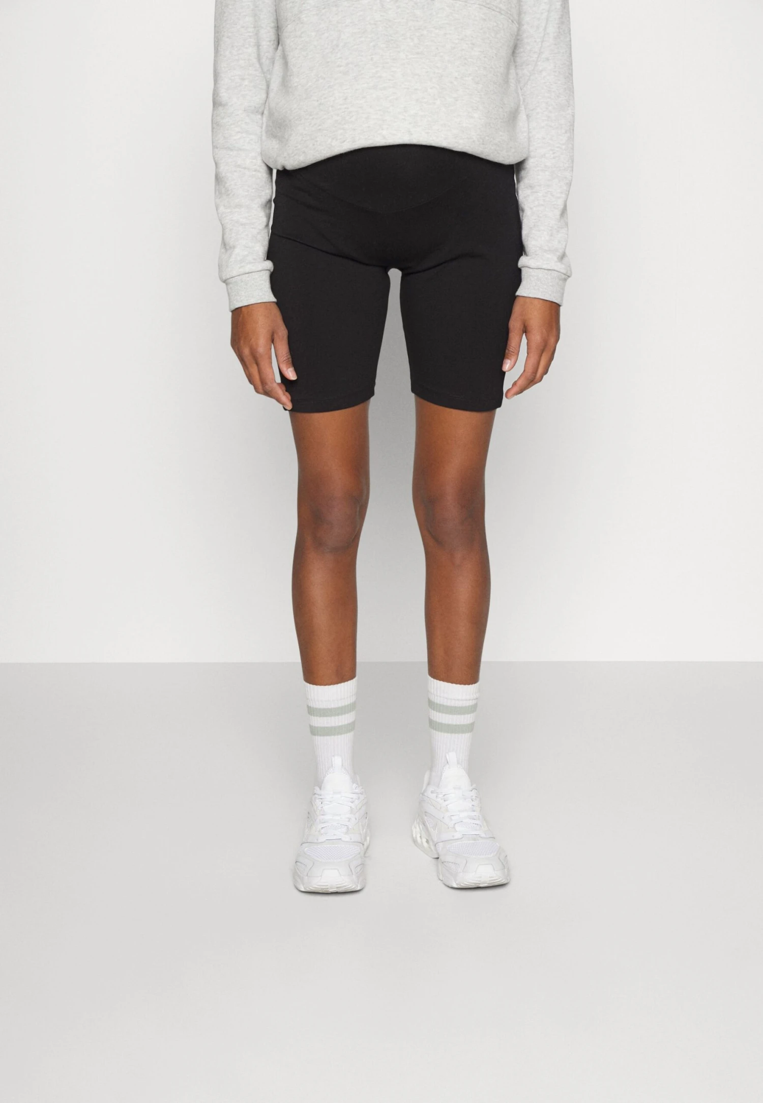 2 PACK - Legginsy - Black/ Mottled Dark Grey - obrazek 2