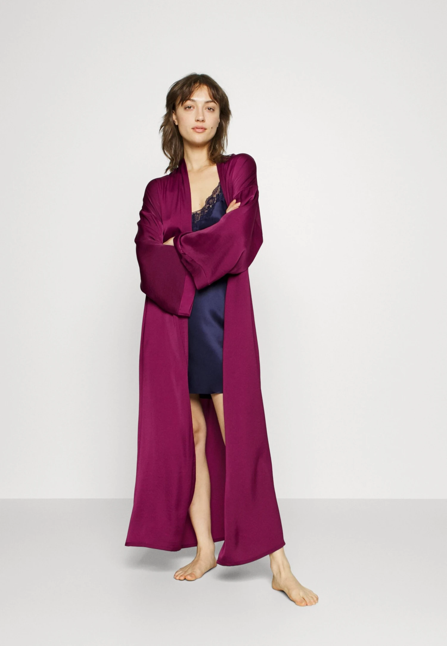 Anna Field BRIDAL DRESSING GOWN - Szlafrok - Purple - obrazek 2