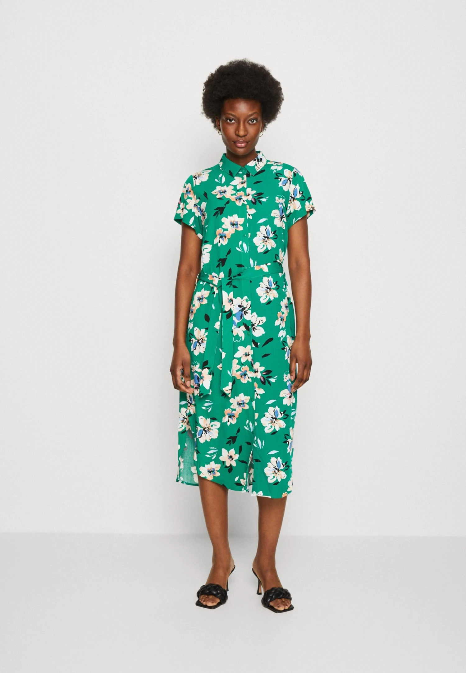 Anna Field Sukienka Koszulowa - Green/pink - obrazek 3