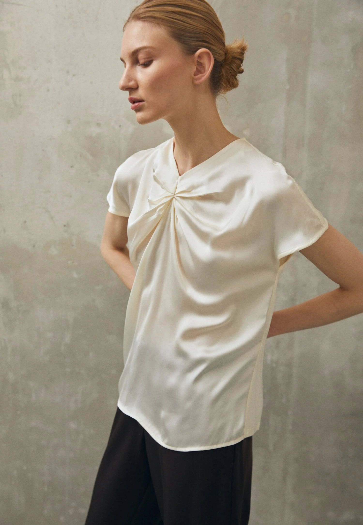 Anna Field T-shirt Z Nadrukiem - Off White