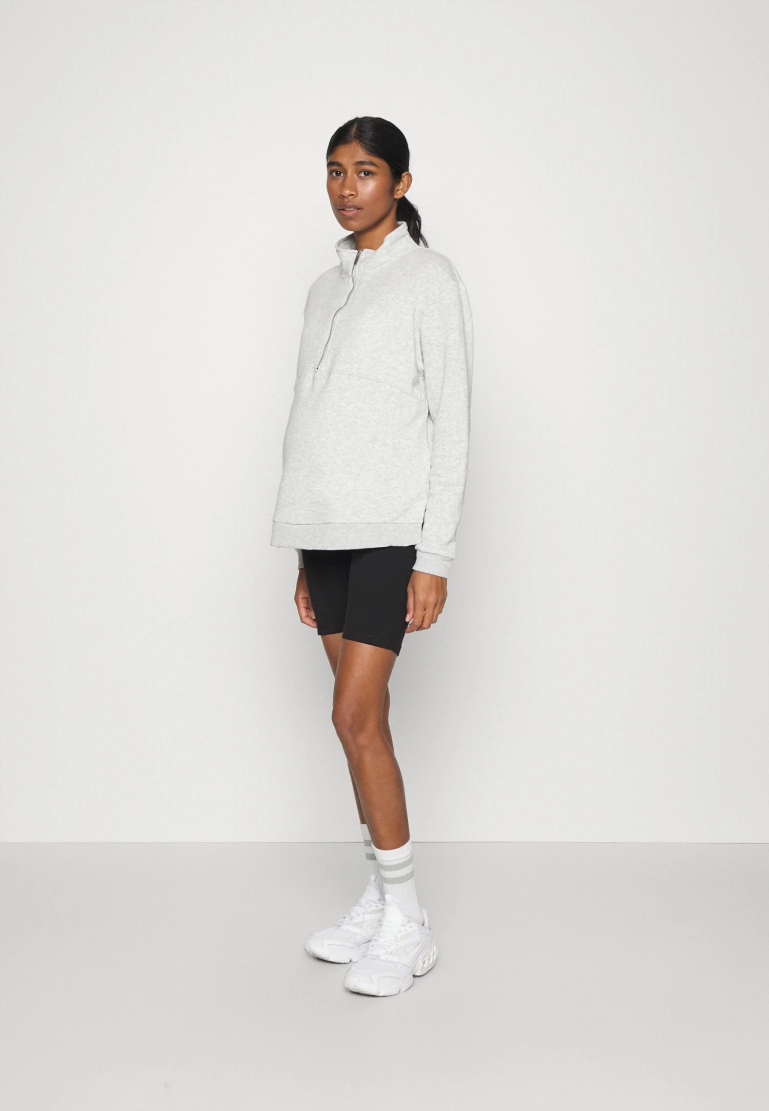 2 PACK - Legginsy - Black/ Mottled Dark Grey