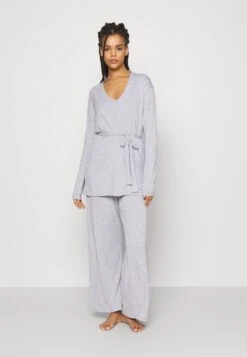 Anna Field 3 PIECE JERSEY - Piżama - Mottled Light Grey