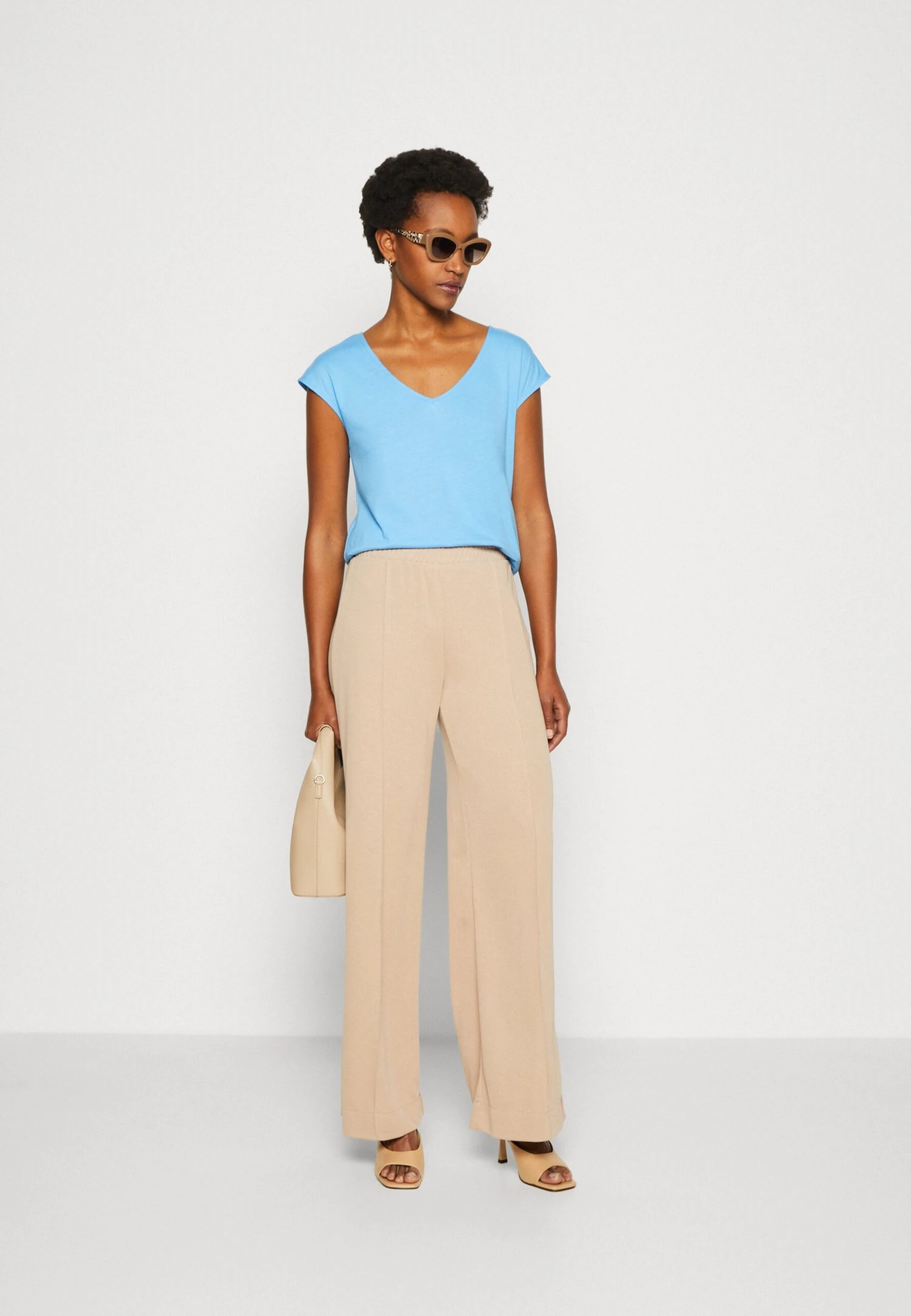 Anna Field T-shirt Basic - Blue - obrazek 2