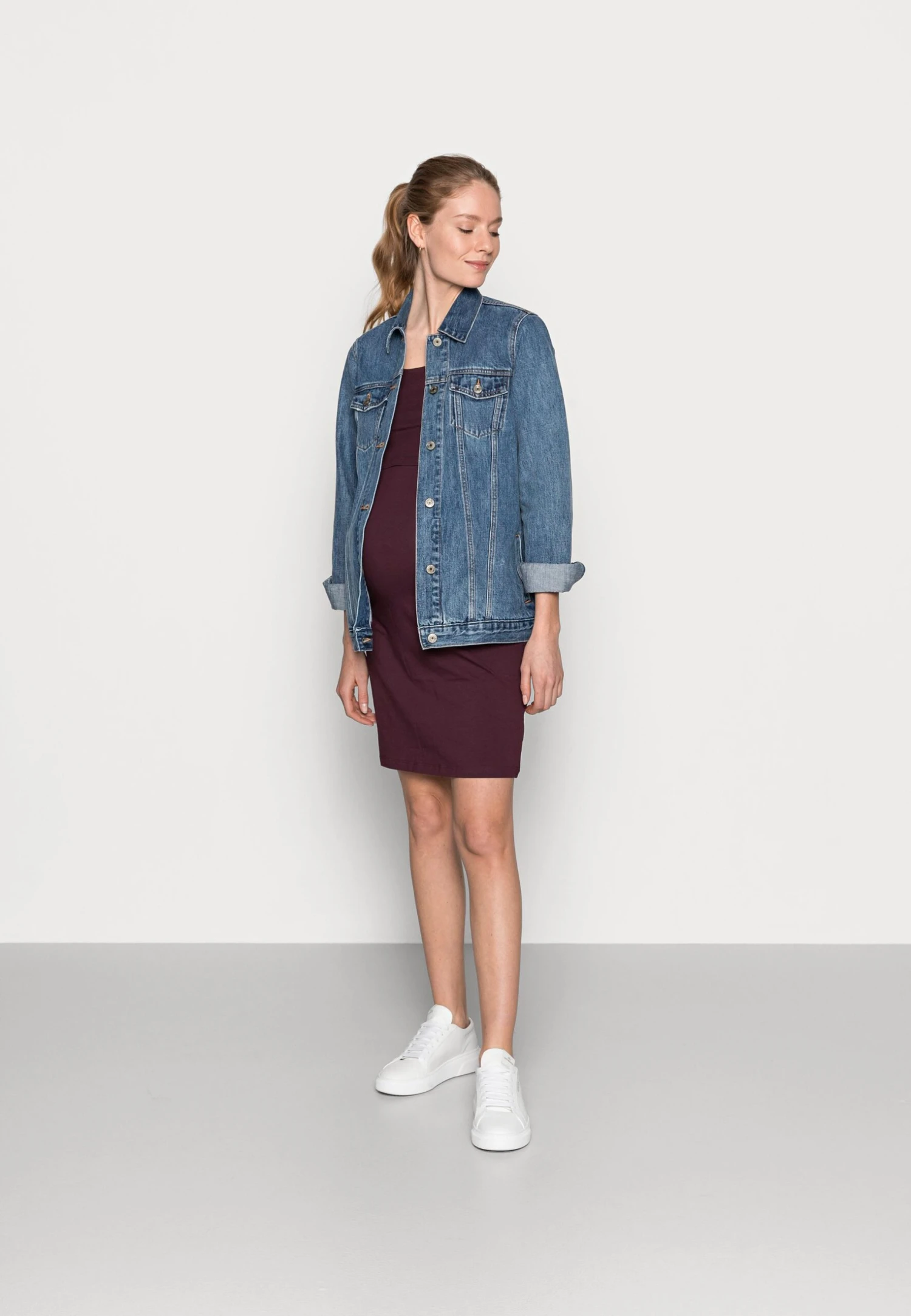 2ER PACK NURSING FUNCTION DRESS - Sukienka Etui - Black/bordeaux