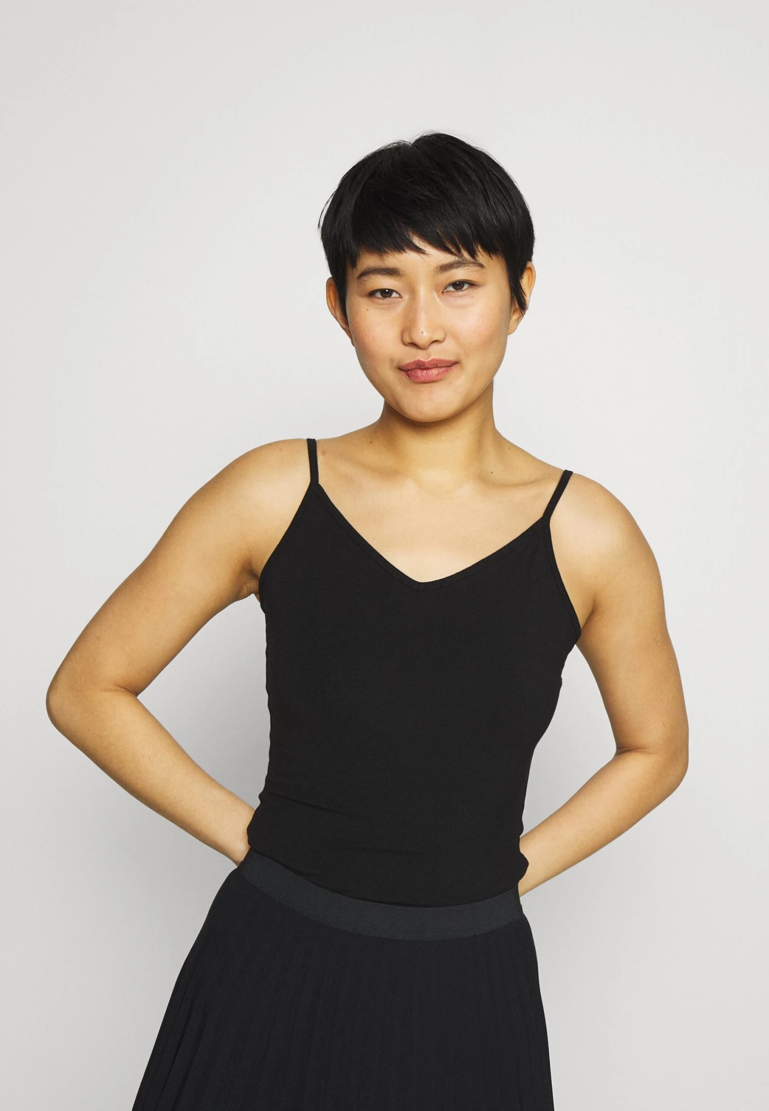 Anna Field 5 PACK - Top - Black/white/mottled Light Grey - obrazek 5