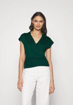 Anna Field WRAP BLOUSE - Bluzka - Dark Green